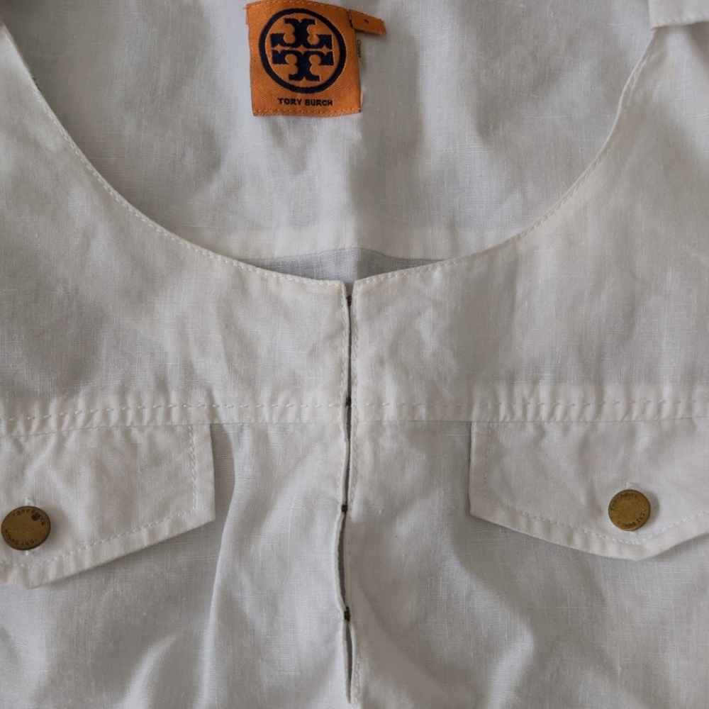 Tory Burch Linen Top - Picture 3 of 6